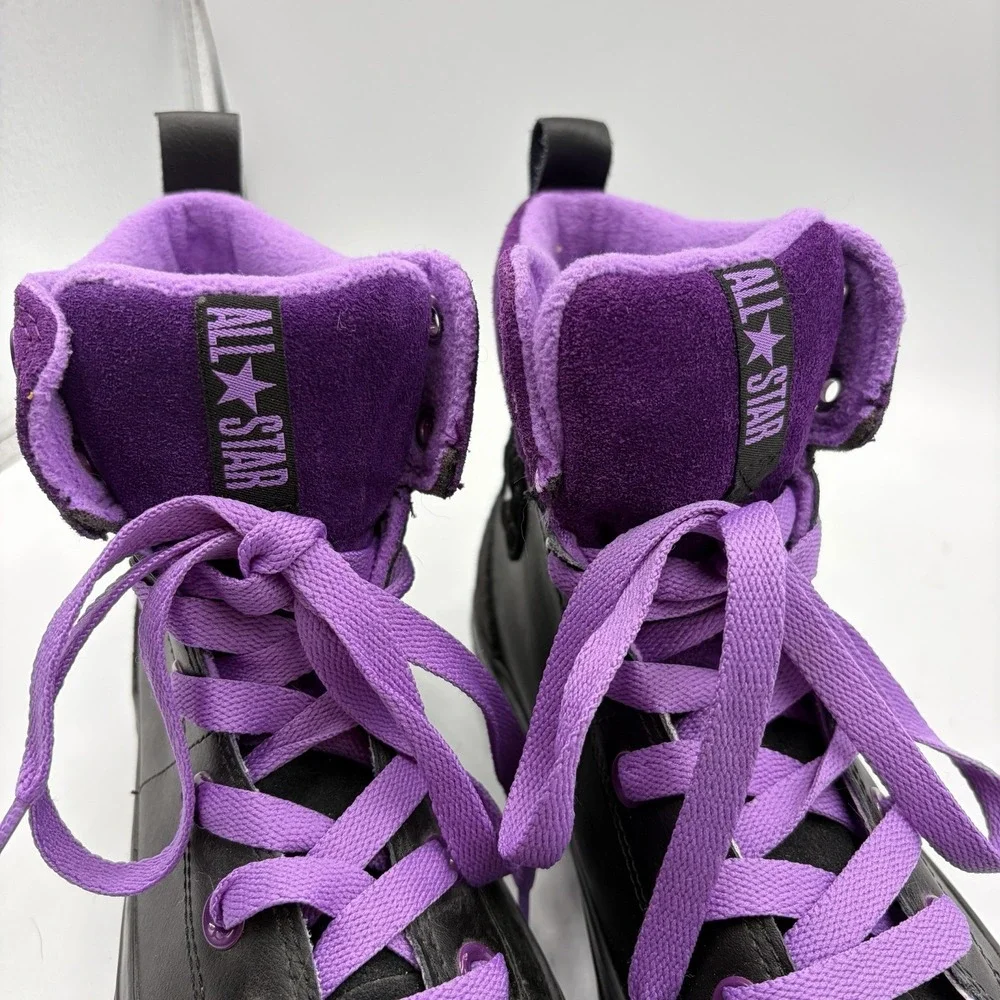Converse Chuck‎ Taylor All Star High Top Purple & Black Size 5 Youth Junior